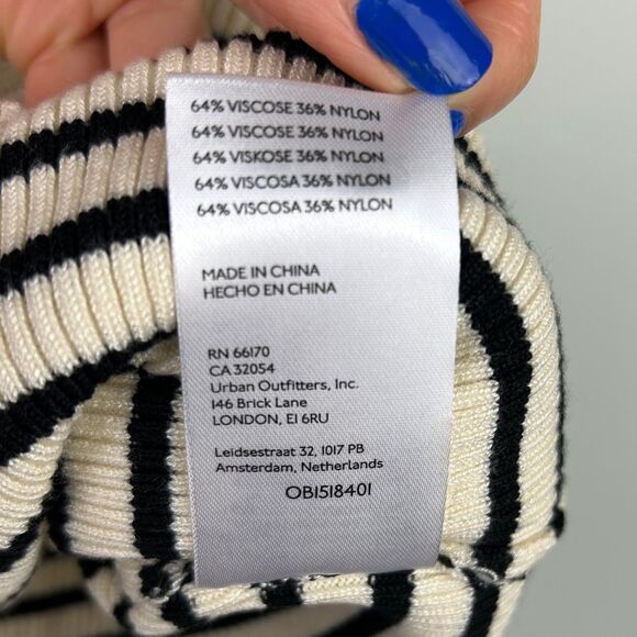 NWT Maeve Anthropologie Morgan Sweater Tank Knit Sleeveless Top Ivory Striped XL - Picture 11 of 11